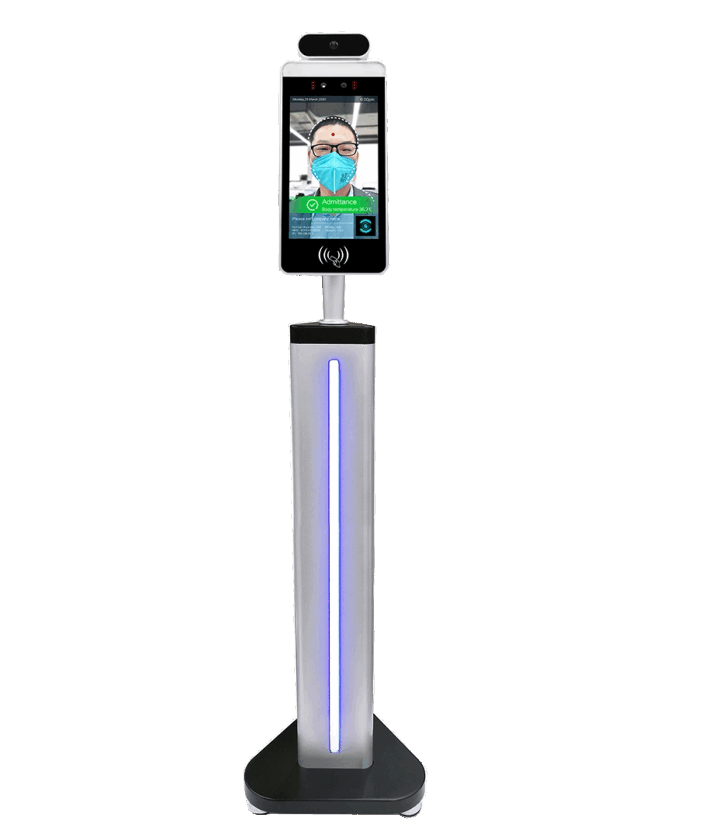 Temperature & Facial Recognition Scanning Kiosk With Stand