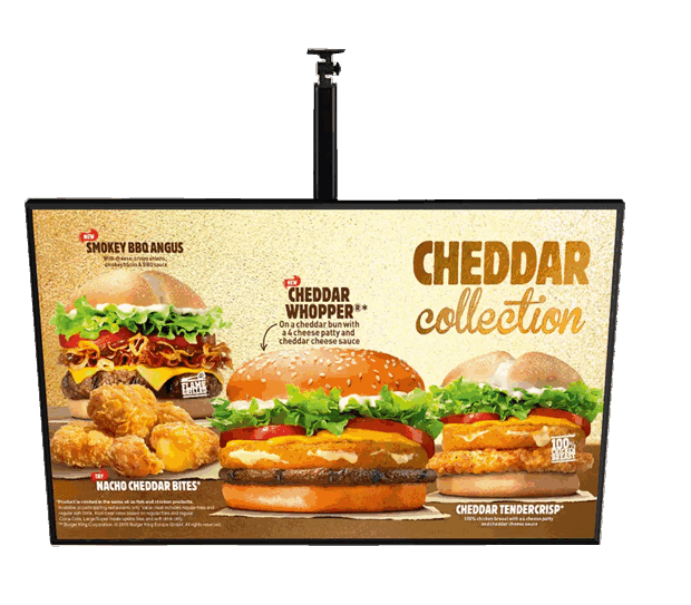 BOE & LG Monitor 4K Resolution Hanging LED Digital Menu Boards