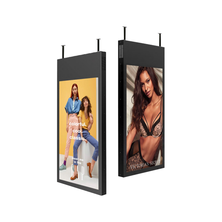 Retail Store Window Face To Face Monitor Single Dual Sided Boards