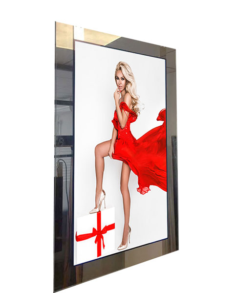 Sunlight Readable OLED Transparent Shopwindow Facing Displays