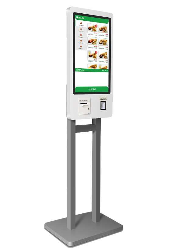 Floor Self-Ordering Payment Digital Kiosk With POS QR Code & Terminal Printer
