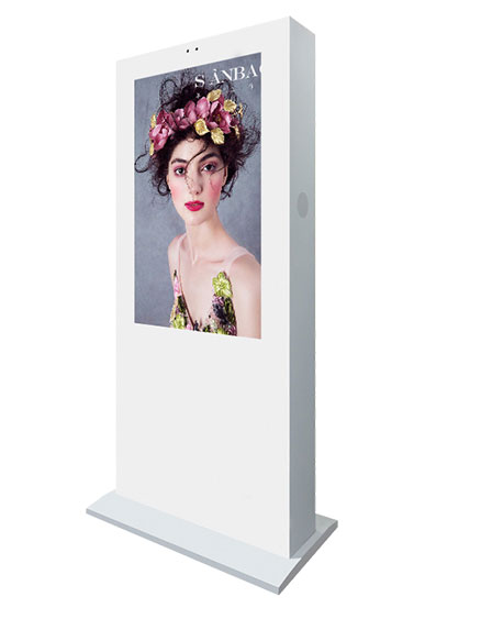 Floor All In One Digital Signage Touchscreen IP65 Outdoor Totem Solutions